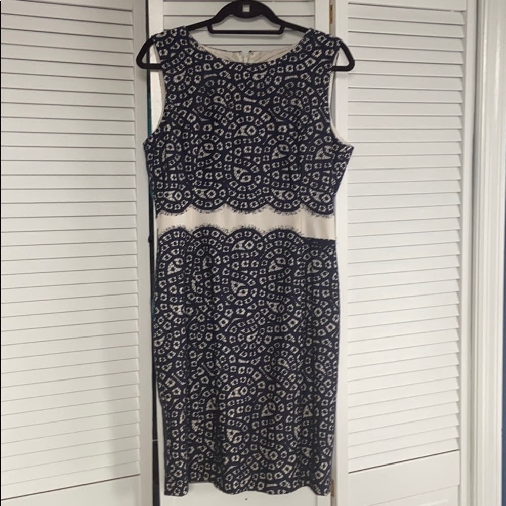 Navy Blue and Dream Pencil Dress